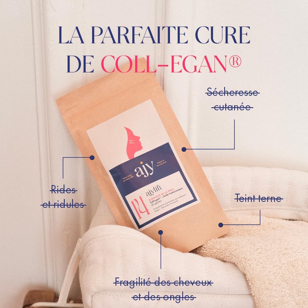 AJYLIFT - ÉLASTICITÉ DE LA PEAU & COLL-EGAN (COLLAGÈNE VEGAN)