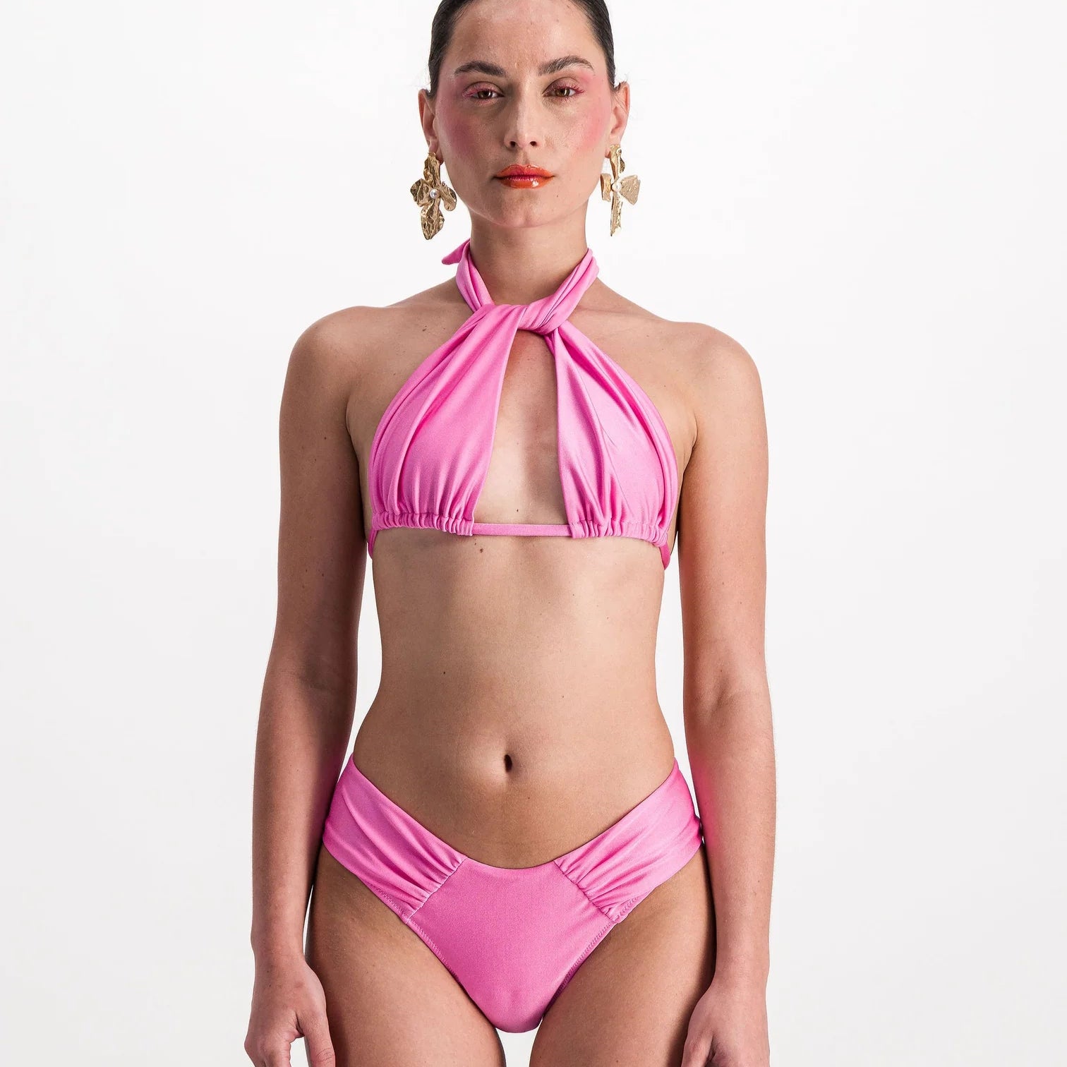 MAILLOT MENSTRUEL I DAHLIA ROSE BLUSH - FLUX LÉGERS À MOYENS