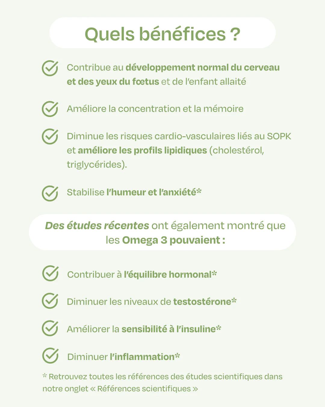 bénéfice omega 3 SOPK sova