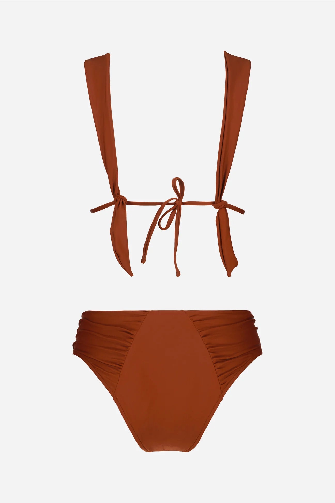 BAS MAILLOT DE BAIN MENSTRUEL DAHLIA MARRON - Pemlab