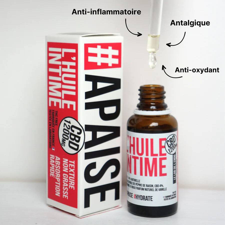 huile intime cbd lab de l'endo