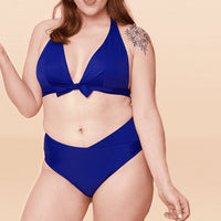 MAILLOT MENSTRUEL 2 PIÈCES NAÏA BLEU - FLUX MOYENS