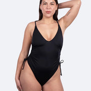 maillot de bain menstruel 1 pièce noir moodz