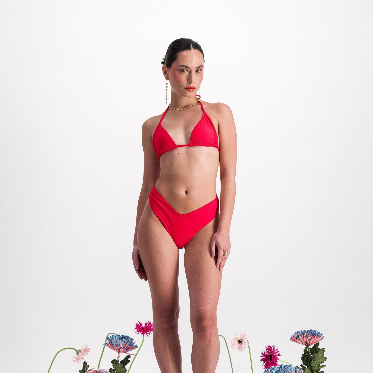 MAILLOT DE BAIN MENSTRUEL - ROSE HEAT - FLUX LÉGERS À MOYENS