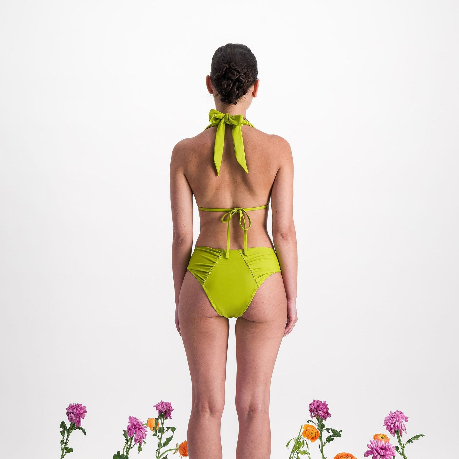 DAHLIA MATCHA - ENSEMBLE MAILLOT MENSTRUEL - FLUX LÉGER À MOYEN