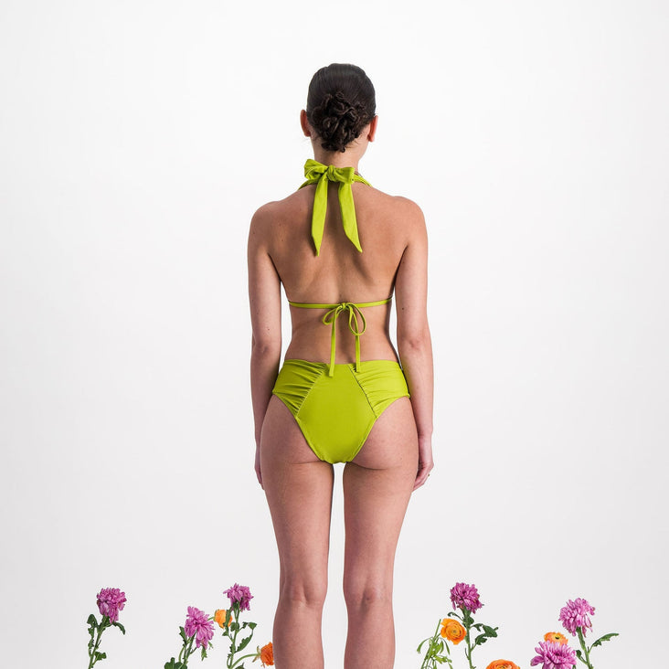 DAHLIA MATCHA - ENSEMBLE MAILLOT MENSTRUEL - FLUX LÉGER À MOYEN