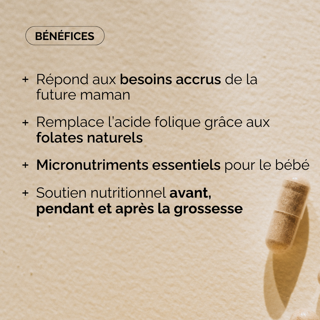 MULTIVITAMINES GROSSESSE - QUALITÉ DES OVULES