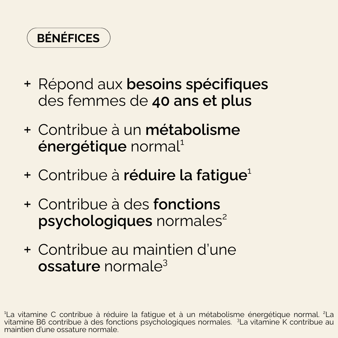 MULTIVITAMINES PÉRIMÉNOPAUSE - FATIGUE ET MANQUE DE CONCENTRATION - Image 4