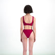 MAILLOT MENSTRUEL - CALYPSO TWISTÉ VINO - FLUX LÉGERS À MOYENS