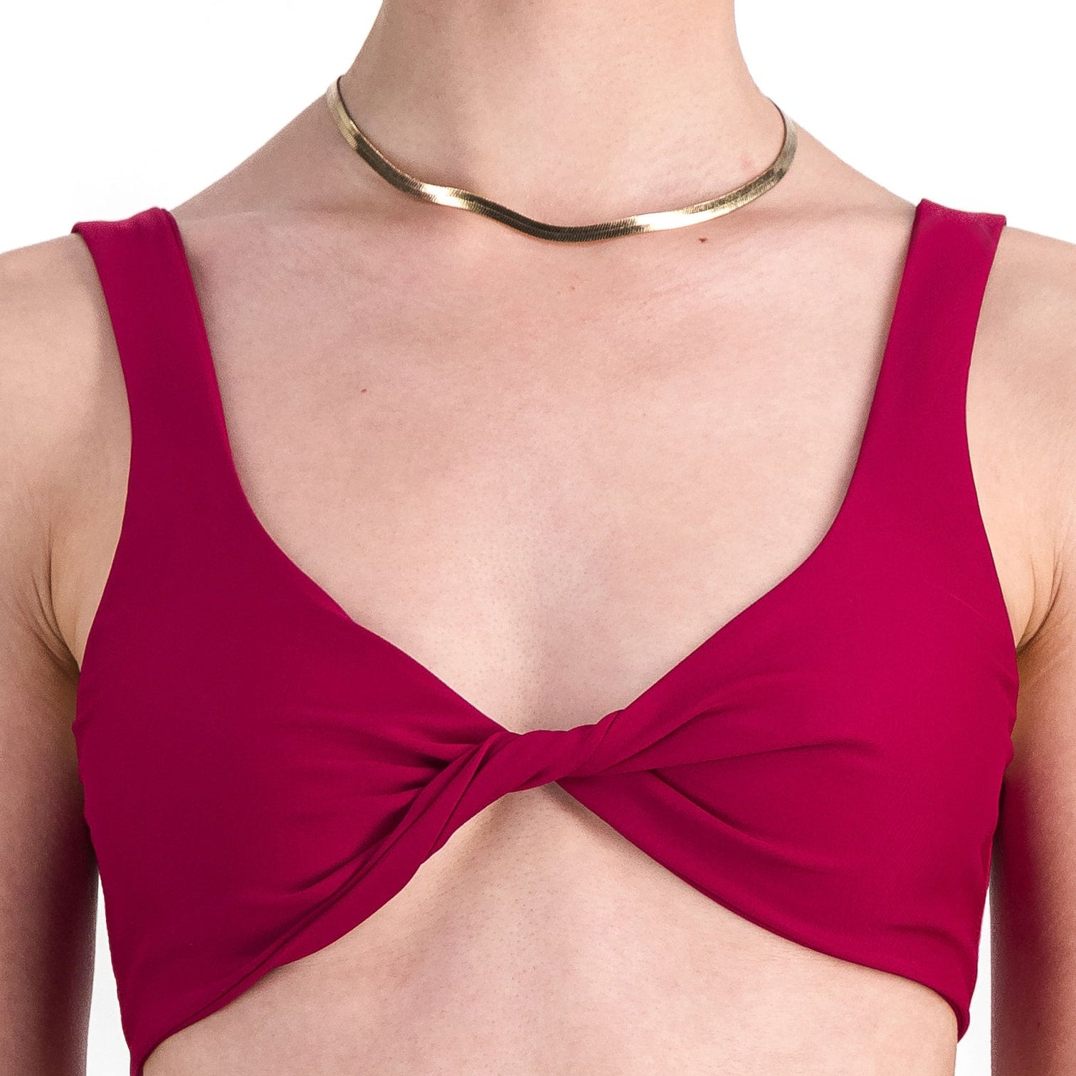 MAILLOT MENSTRUEL - CALYPSO TWISTÉ VINO - FLUX LÉGERS À MOYENS