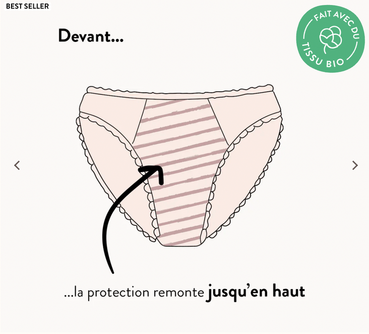 CULOTTE MENSTRUELLE SIDONIE | FLUX ABONDANT - Image 4