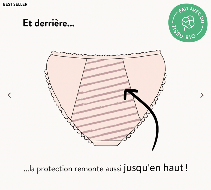 CULOTTE MENSTRUELLE SIDONIE | FLUX ABONDANT - Image 5