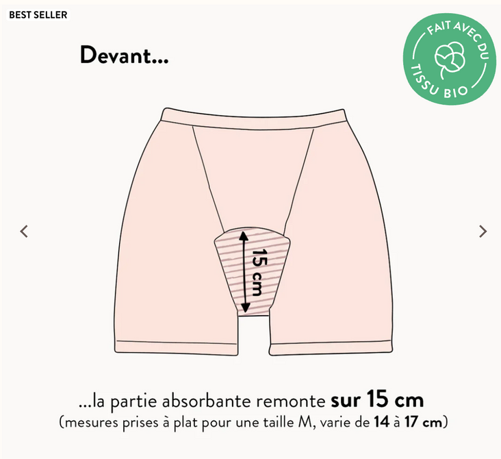 BOXER MENSTRUEL GINGER | FLUX TRÈS ABONDANTS - Image 4