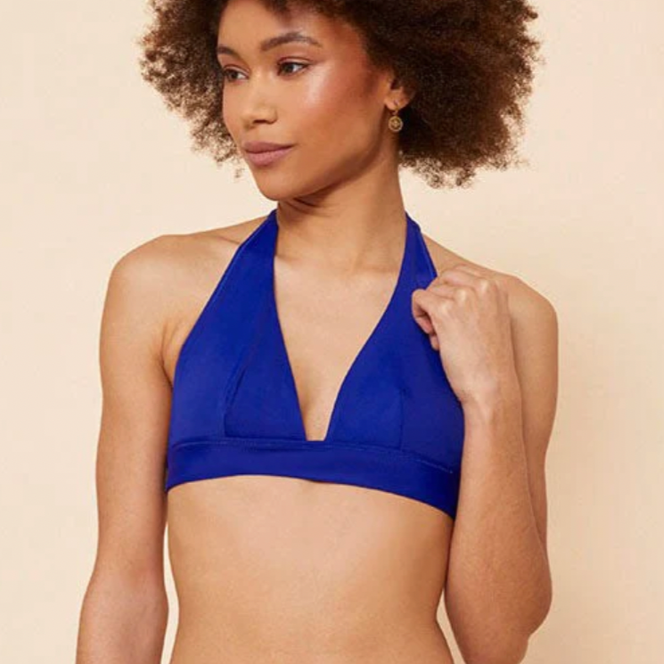 HAUT DE MAILLOT TRIANGLE BLEU