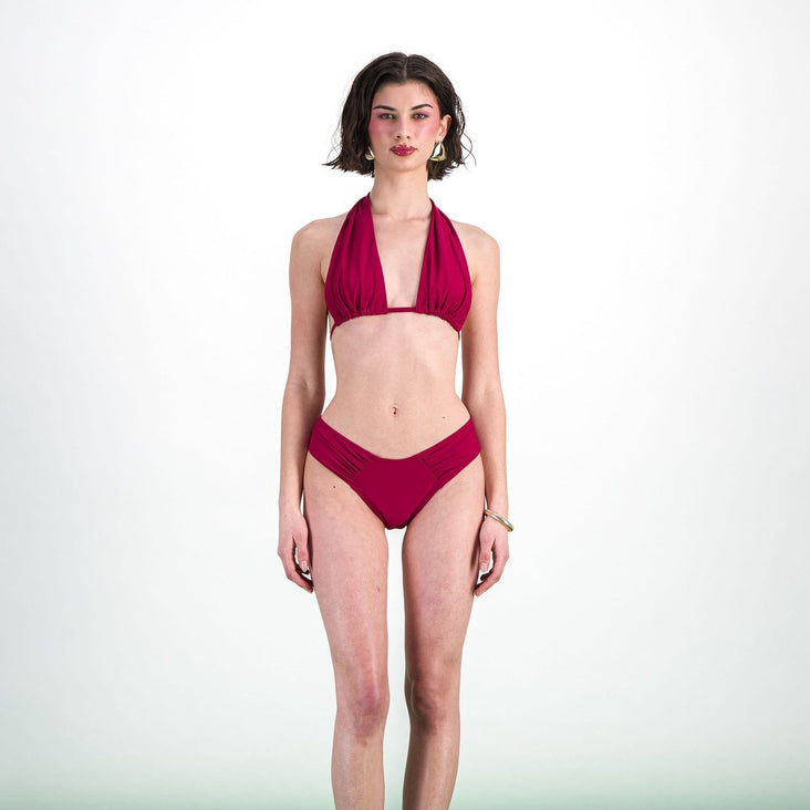 DAHLIA VINO - ENSEMBLE MAILLOT MENSTRUEL - FLUX LÉGER À MOYEN