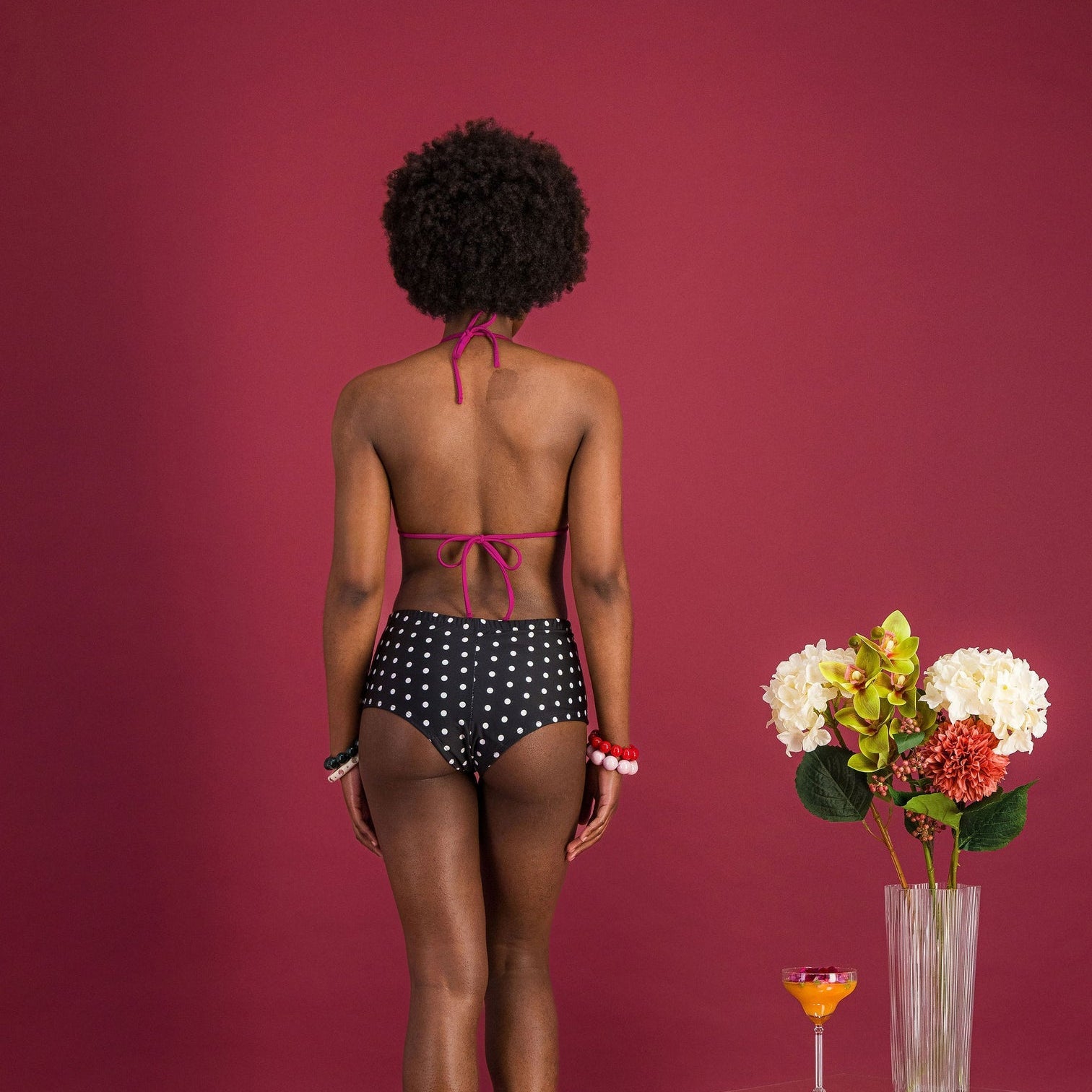 DAISY - ENSEMBLE MAILLOT MENSTRUEL RÉVERSIBLE- FLUX LÉGER À MOYEN