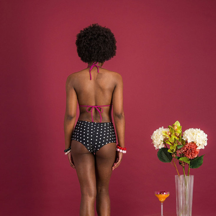 DAISY - ENSEMBLE MAILLOT MENSTRUEL RÉVERSIBLE- FLUX LÉGER À MOYEN