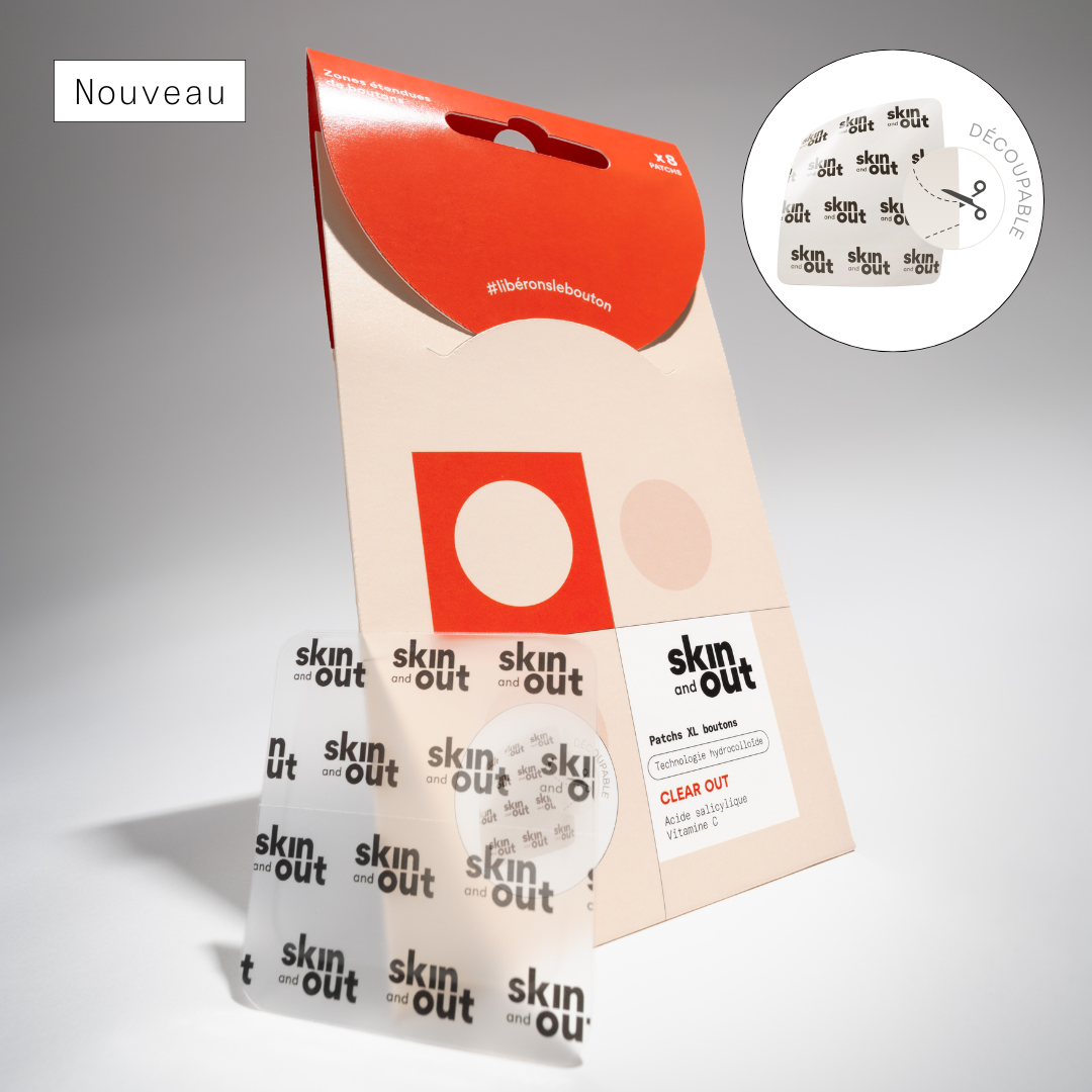 PATCHS BOUTONS XL HYDROCOLLOÏDE - ACNÉ ÉTENDUE