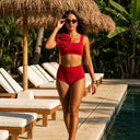MAILLOT DE BAIN HARMONIA SHORTY ROUGE