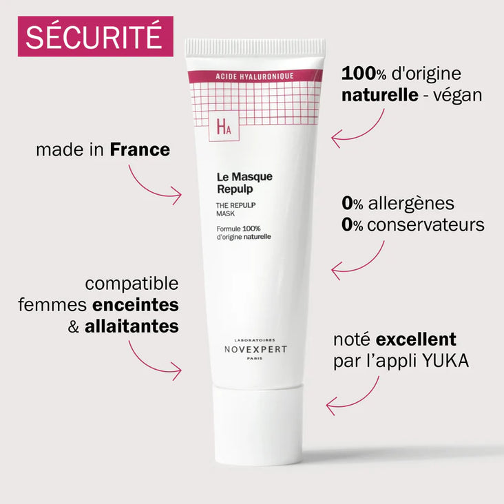 MASQUE REPULPANT - NOURRIT ET APAISE LA PEAU