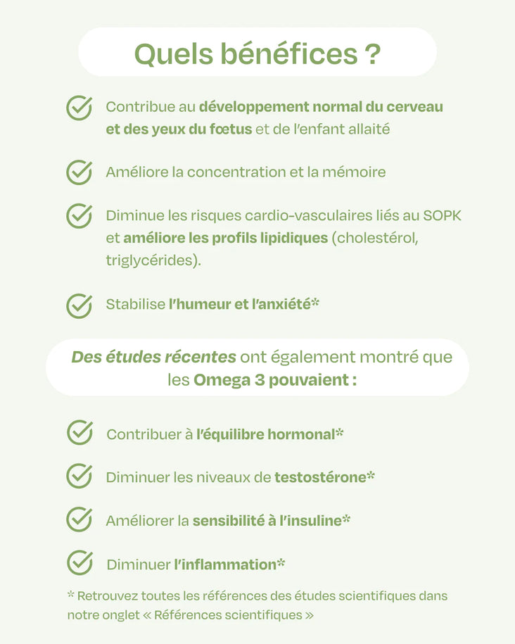 bénéfice omega 3 SOPK sova