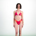 MAILLOT DE BAIN MENSTRUEL - ROSE FANTASIA - FLUX LÉGERS À MOYENS