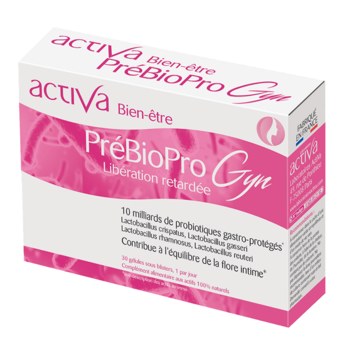 CURE PRÉBIOPRO GYN - PROBIOTIQUES - ÉQUILIBRE FLORE INTIME
