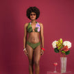 DAHLIA OLIVE - ENSEMBLE MAILLOT MENSTRUEL RÉVERSIBLE- FLUX LÉGER À MOYEN