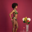 DAHLIA PÉTAL - ENSEMBLE MAILLOT MENSTRUEL RÉVERSIBLE- FLUX LÉGER À MOYEN