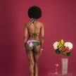 DAHLIA PÉTAL - ENSEMBLE MAILLOT MENSTRUEL RÉVERSIBLE- FLUX LÉGER À MOYEN