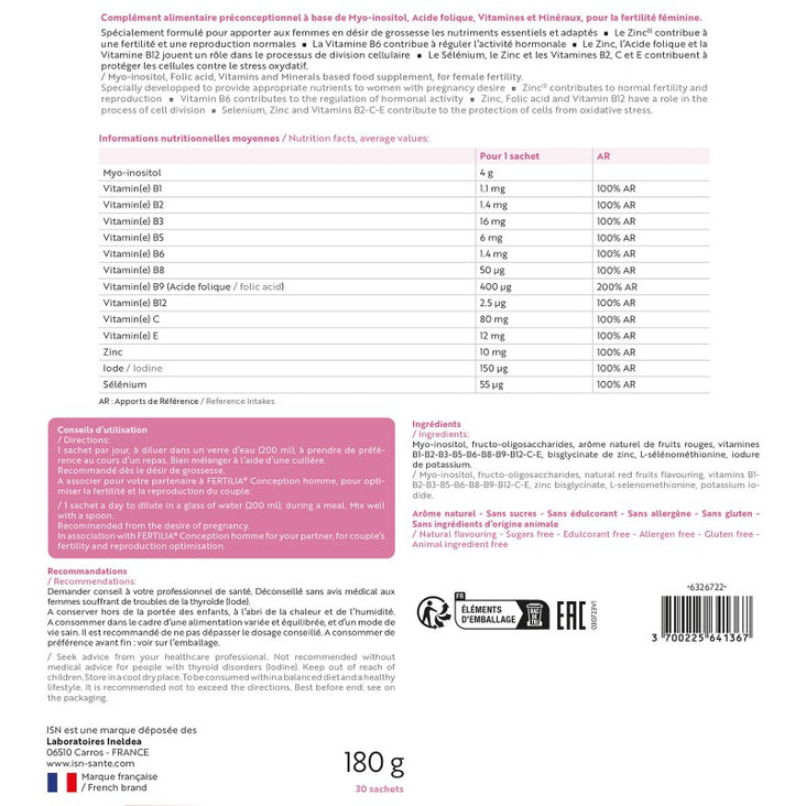 FERTILIA CONCEPTION FEMME - FAVORISE LA FERTILITÉ - Image 3
